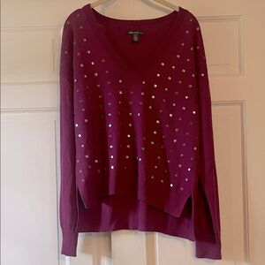 Kenneth Cole Sweater with Silver Accents